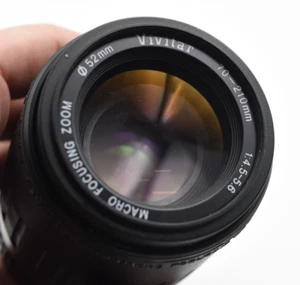 Vivitar MC 70-210mm f/4.5-5.6 Macro Focusing Zoom Ø52mm Lens For Pentax KA/Ricoh - Picture 1 of 4