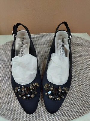 Zapato para mujer con cordones cunas para caminar avellana talla 8 1/2 M negro boda formal nuevo en caja Foto 1 de 4