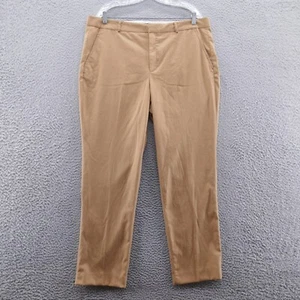 Banana Republic Womens Ryan Slim Fit Pants 16 Brown Light Toffee High Rise NEW - Picture 1 of 16