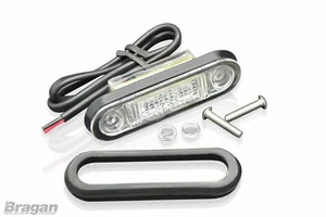 12/24 V gelb bündig LED klare Linse Markierungsleuchte Anhänger Van LKW LKW PKW 4x4 - Bild 1 von 9