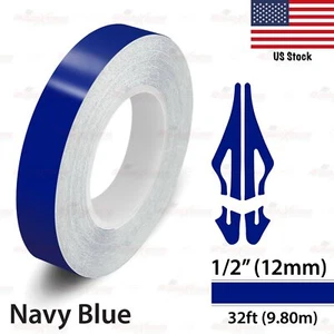 1/2" Vinyl Pinstriping Pin Stripe Car Styling Tape Decal Sticker 12mm NAVY BLUE - Picture 1 of 12