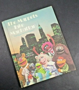 Libro de cuentos de película de tapa dura de colección 1984 The Muppets Take Manhattan Jim Henson - Imagen 1 de 8
