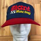 Vintage Swingster Blue Stant Racing Checkered Flag Cotton Twill Snapback Adult O