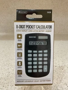 SENTRY Dual-Power 8 Digit Calculator CA338 - BRAND NEW Sealed - Picture 1 of 2