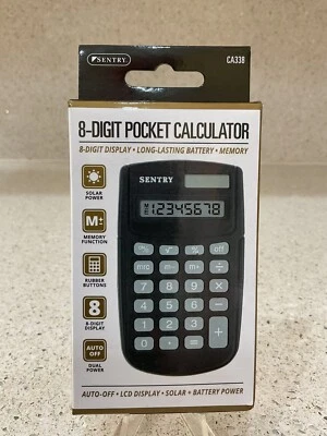 SENTRY Dual-Power 8 Digit Calculator CA338 - BRAND NEW Sealed - Image 1 of 2