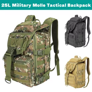25L Militär Molle Taktischer Rucksack Camping Wanderrucksack Reisetasche Outdoor - Bild 1 von 25