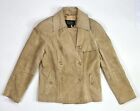 Terry Lewis Leather Jacket Women’s Small Classic Luxuries Beige Suede Lined
