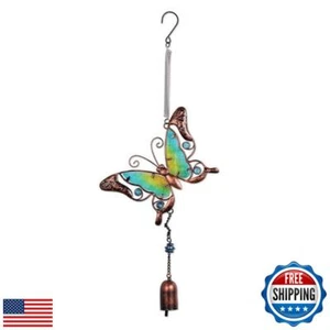 Sunset Vista Designs Metal and Glass Butterfly Bouncy Hanging Decoration - Picture 1 of 2
