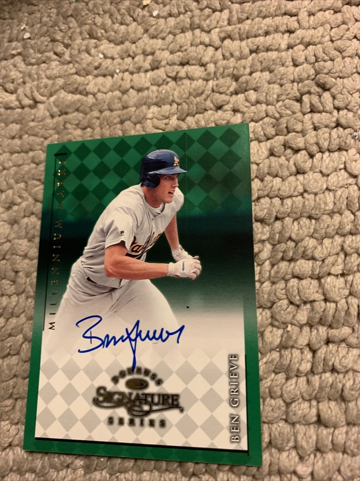 Autógrafo Ben Grieve 1998 Donruss Millennium Marks 0133. 1000 Signature Cb7 Foto 1 de 3