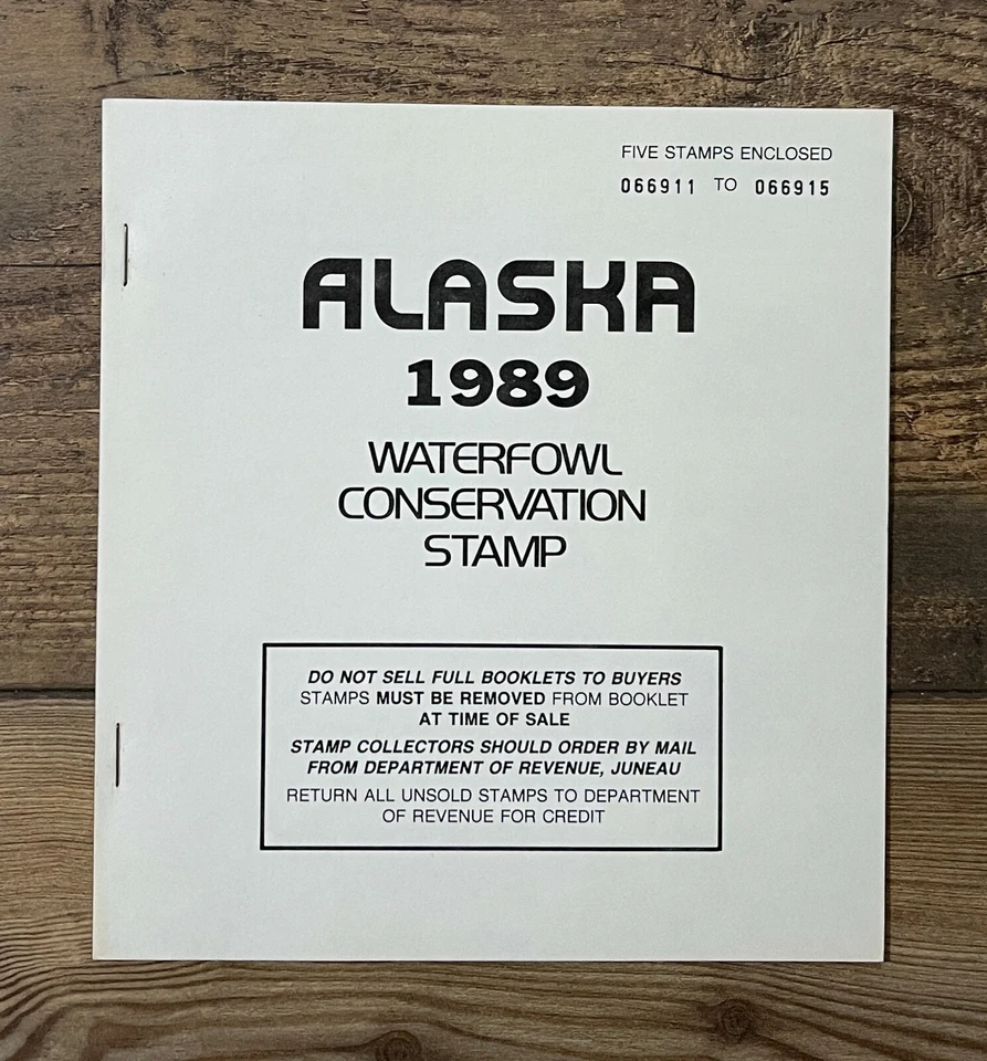1989 ALASKA - LotP - State Duck Stamp - Mint OG NH **BOOKLET of 5** - Image 1 of 3