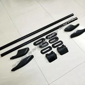 98-07 For Land Cruiser LC100 LX470 Roof Rack Rail Luggage Carrier Bar Black Set - Imagen 1 de 8