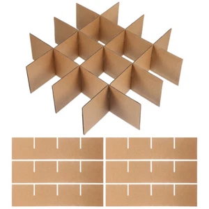 12 Pezzi Scatole Spostamento Divisori Vetro Kit Imballaggio Scatola di Cartone Divisore Spostamento US - Foto 1 di 12