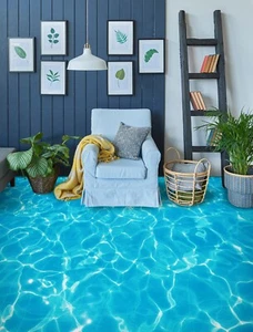 3D Light Ripple K1152 Floor WallPaper Murals Wallpaper Mural Print Luna 2024 - Picture 1 of 11