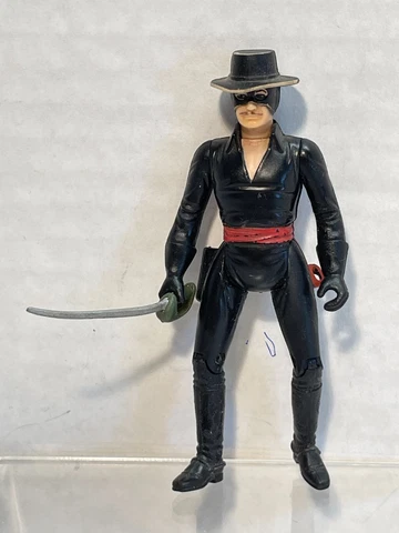 Vintage 3.75" ZORRO w/ Sword Action Figure 1981 Gabriel Filmation Cover
