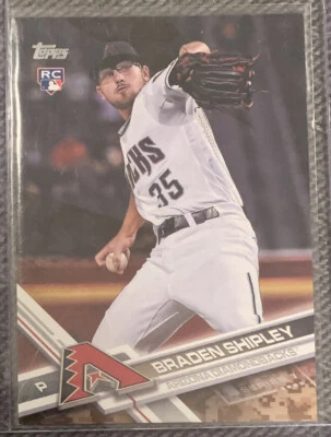 2017 Topps Camo Memorial Day SSP Braden Shipley #15 Rookie RC #8/25 Foto 1 de 2