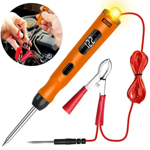 Probador de circuitos de automóvil Pluma Auto Fusible Prueba Sonda Herramienta de luz para 6V 12V 24V CA Voltaje - Imagen 1 de 12