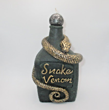 NEW Halloween SNAKE VENOM BOTTLE  Wax Candle 45 Hour Burn Time 6" Tall Unsented