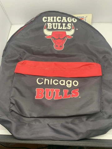Vintage NBA Chicago Bulls Backpack Replica Master Copy Nasco NEW WITH TAGS Cover