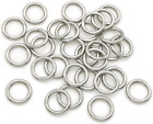 30 PCS Welded Stainless Steel O-Ring Welded round Rings for Camping Belt, Dog Le