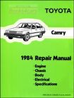 Camry 1984 Toyota Shop Manual Service Repair Book Haynes Chilton