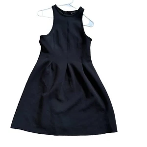Athleta Women’s En Route Scuba Dress Size S Black Skater Sleeveless Active - Picture 1 of 4