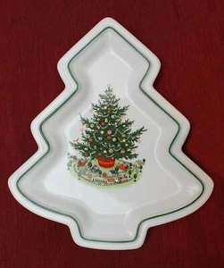 Pfaltzgraff Christmas Heritage vassoio a forma di albero piatto ciotola - Foto 1 di 4