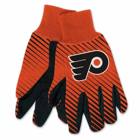 NEW! 2T Philadelphia Flyers Colored Palm Utility Gloves Cover