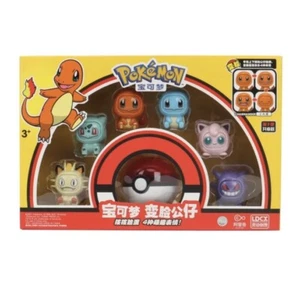 Paquete de 6 figuras cambiantes de cara de Geunine Pokémon - Imagen 1 de 1