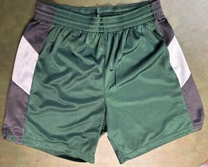 Pantaloncini da gioco e allenamento Alson nuovi, adulto L, verde scuro con bordo nero/bianco - Foto 1 di 6