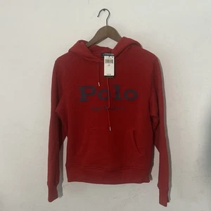 Polo Ralph Lauren Sweatshirt Hoodie Size Small Red Women’s - Picture 1 of 8
