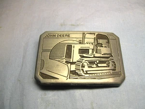 Hebilla de cinturón John Deere Bulldozer 1983 vintage - Imagen 1 de 8