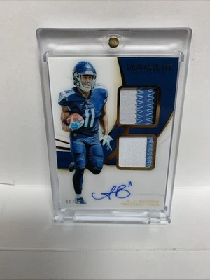 2019 Immaculate AJ Brown RPA /99 Player Worn Mem On Card Auto - Image 1 of 3