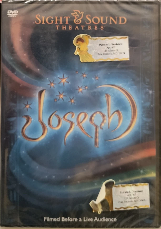 Joseph DVD Filmed Before A Live Audience Sight & Sound Theater New Sealed - Image 1 of 1