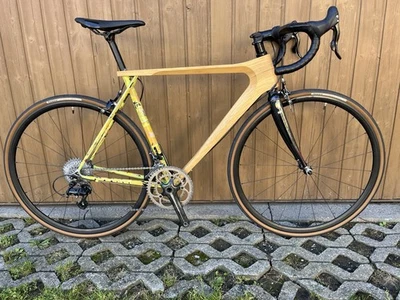 Tree-Racer „Holz-Stahl“, RH 53, Campagnolo Chorus/Centaur 2x11, 9,15 Kg - Bild 1 von 4