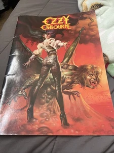 Entertainment Magazine Booklet Tour Book Live Pamphlet Ozzy Osbourne 1986 World - Picture 1 of 11
