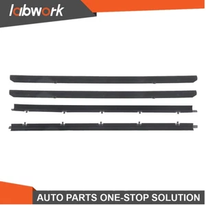 Labwork Window Sweep Felts Seals Weatherstrip 4 Piece For Chevy S10 1982-1993 - Picture 1 of 20