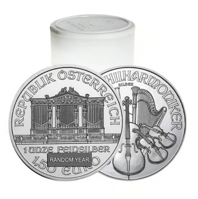 1 oz Austria Silver Philharmonic Coin 1.5 Euro (Random Date) Lot of 20 - Image 1 of 4