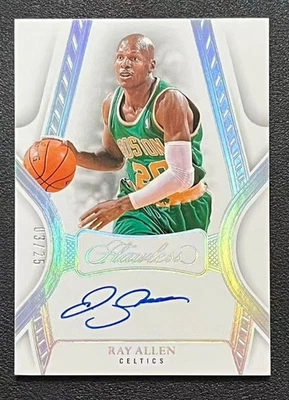 Ray Allen 2024-25 Panini Flawless Autographs 03/25 #FA-RAC - Image 1 of 2