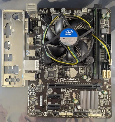Gigabyte GA-H81M-H REV: 2.1 1150 Motherboard CPU i3 4150 4GB DDR3 RAM Bundle - Image 1 of 4
