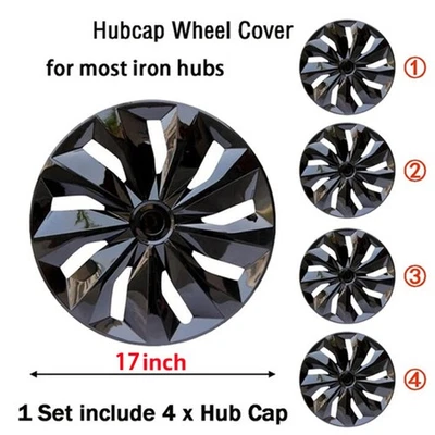 17"ABS Black wheel rim cover protecting the hub for 2013-2020 Dodge Journey - Image 1 of 4