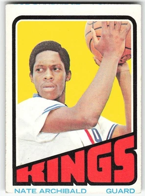 1972-73 Topps #115 Nate Archibald Baloncesto KC-Omaha Kings Foto 1 de 2