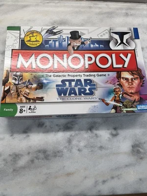 Star Wars "The Clone Wars" MONOPOLY Board Game 2008 Parker Brothers Complete! - Image 1 of 4