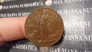 VITTORIO EMANUELE III KÖNIGREICH ITALIEN 5 CENT 1918 ITALY cod. VITTEMAIII-94 - Bild 1 von 1