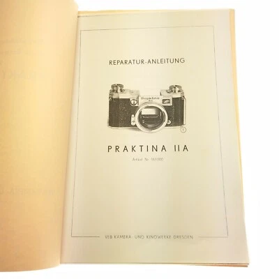 Seltene  Praktina IIA Reparatur Anleitung PDF Datei 44 Seiten DIN A4 / 556 - image 1 of 4