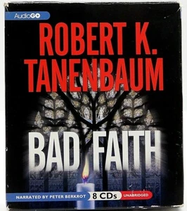 Book Audio CD Robert K Tanenbaum Bad Faith Narrated by Peter Berkrot Unabridged - Picture 1 of 1
