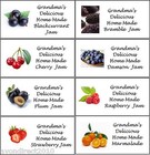 SMALL PERSONALISED JAM JAR/POT CONSERVE PRESERVE LABELS 21 Per Sheet