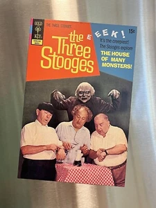 THREE STOOGES House Of Many Monsters March 1971 Gold Key Cover Art Magnet 4"x6” - Picture 1 of 6