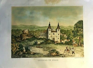 MADRID, EL ESCORIAL DE ABAJO. Van Halen, litografía original,ca. 1847 - Picture 1 of 1