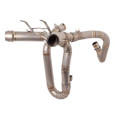 For Ducati Monster 696 1100 659 795 796 Exhaust System Header Link Pipe Titanium - Image 1 of 4