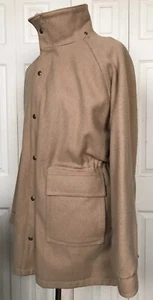 Vintage LL Bean Wool Parka Coat,Mens Long XL, Tan Brown, Nylon Lining - Picture 1 of 12